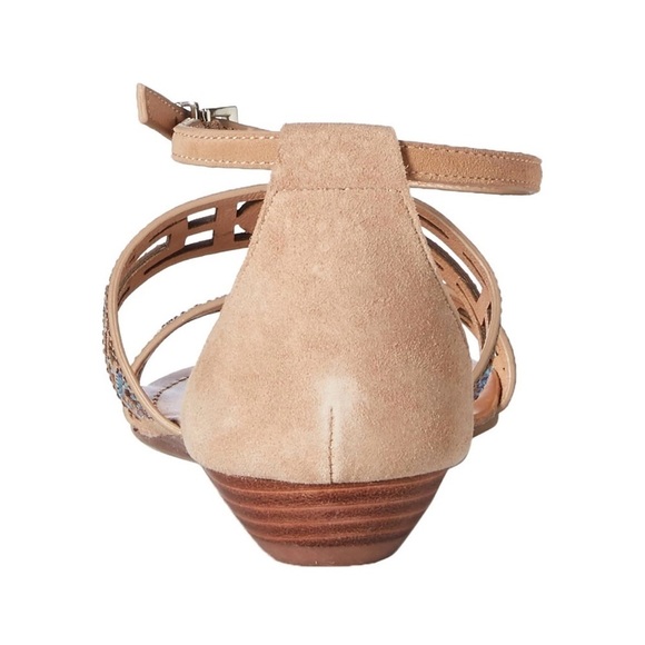 NEW Yellow Box Women's P-Violet Rhinestone Sandal in Color Natural Size 9 - Picture 6 of 11